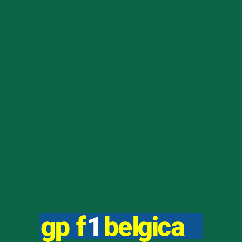 gp f1 belgica