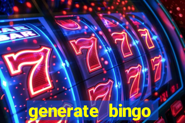 generate bingo cards with pictures