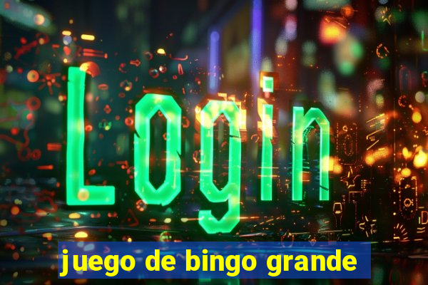 juego de bingo grande