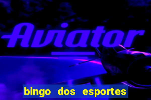 bingo dos esportes para imprimir