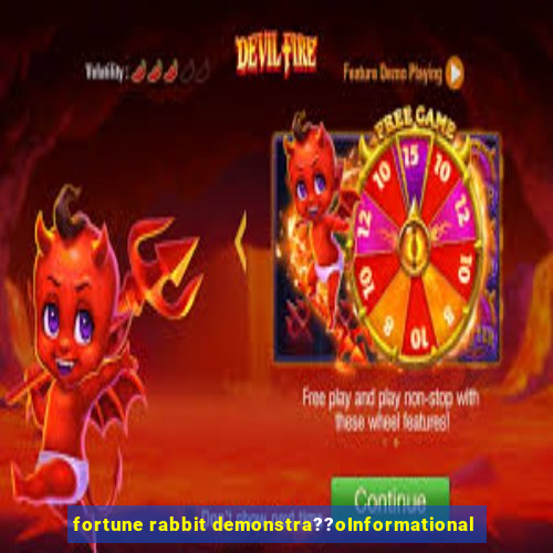 fortune rabbit demonstra??oInformational