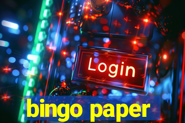 bingo paper