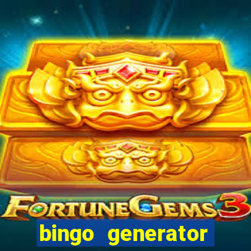 bingo generator with images