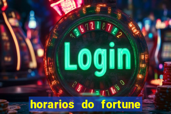 horarios do fortune tiger hoje