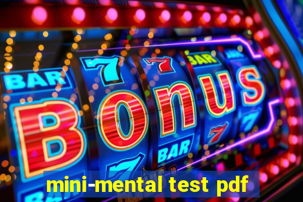 mini-mental test pdf