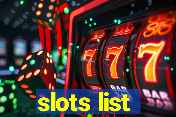 slots list