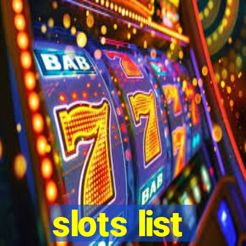 slots list