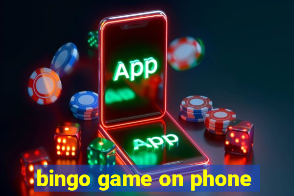 bingo game on phone