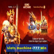 slots machine-777 win