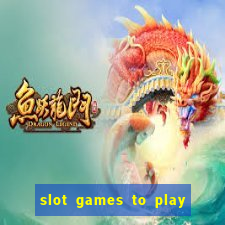 slot games to play for free