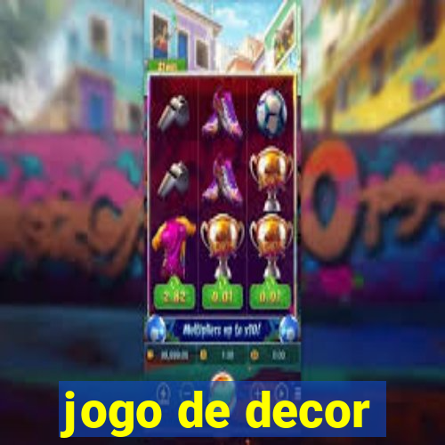 jogo de decor