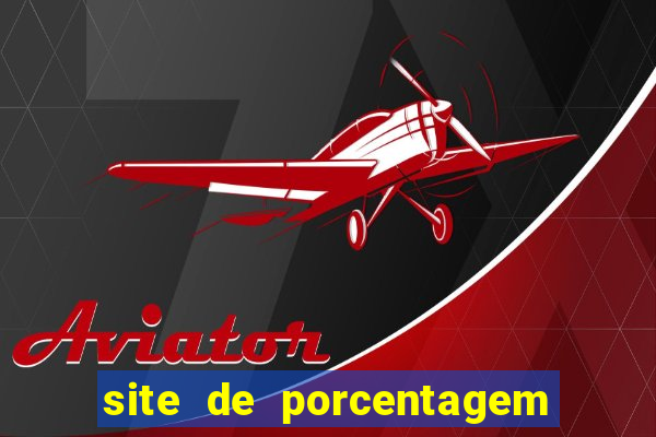 site de porcentagem de slot