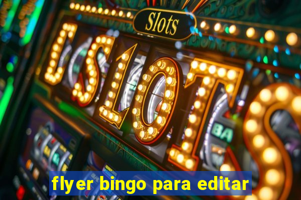 flyer bingo para editar