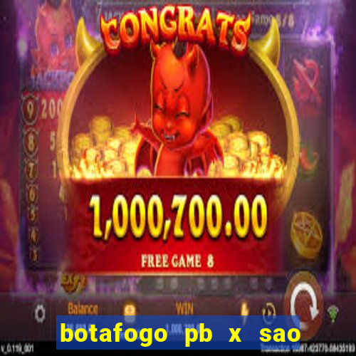 botafogo pb x sao jose palpite