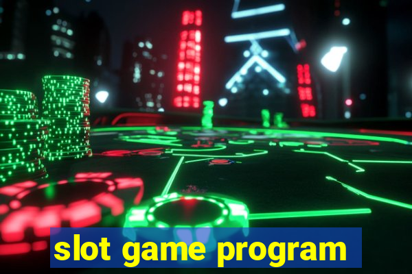 slot game program