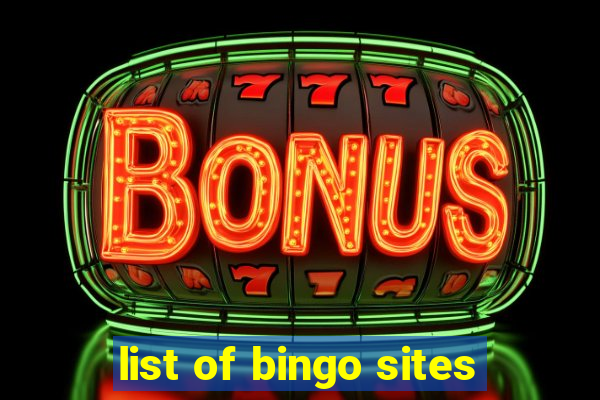 list of bingo sites