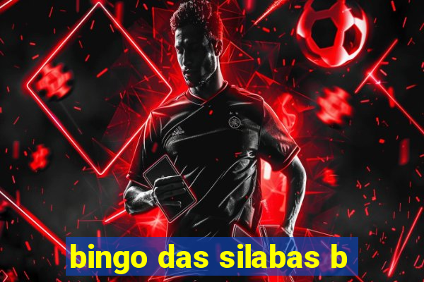 bingo das silabas b