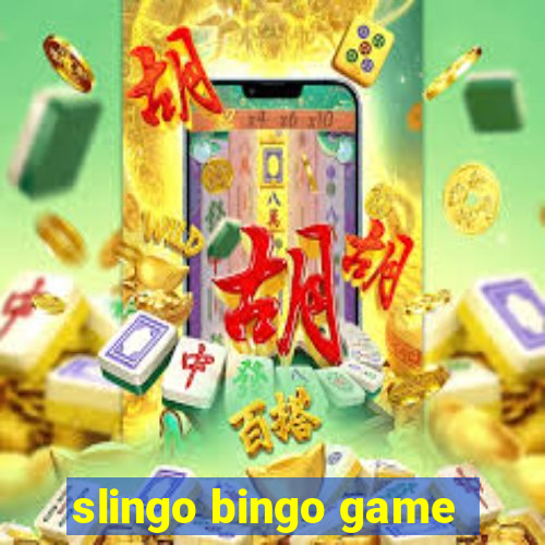 slingo bingo game