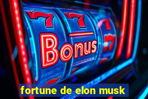 fortune de elon musk