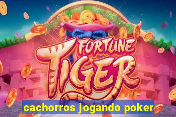 cachorros jogando poker