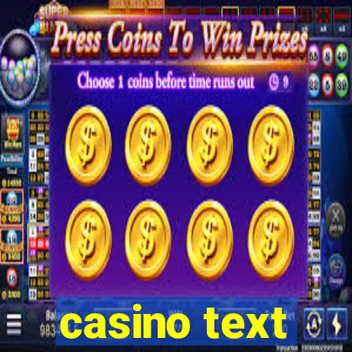 casino text