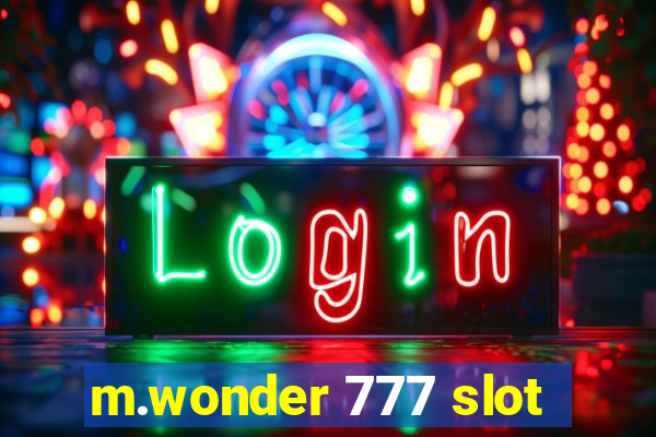 m.wonder 777 slot