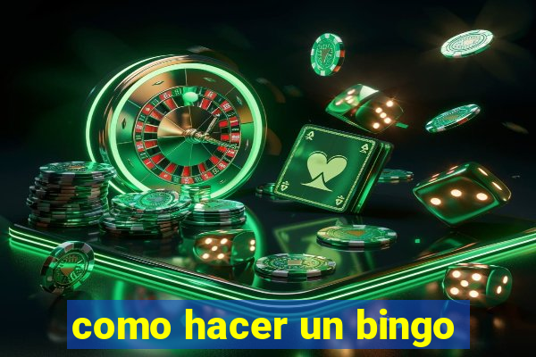 como hacer un bingo