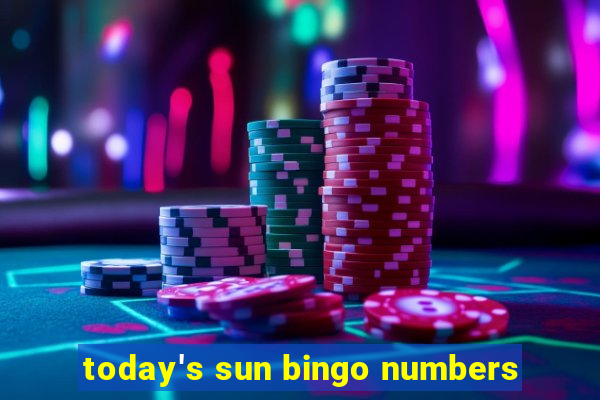 today's sun bingo numbers