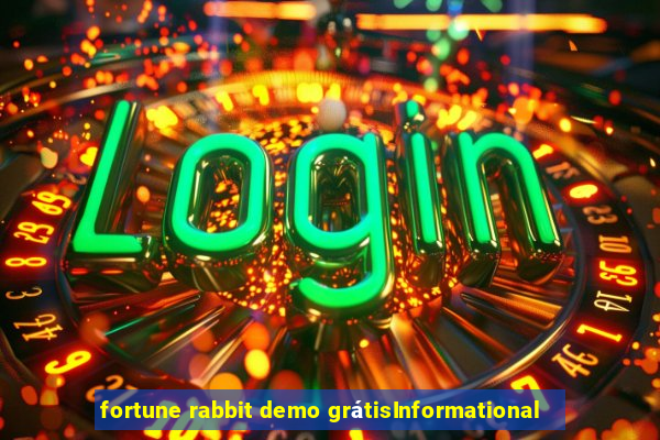 fortune rabbit demo grátisInformational