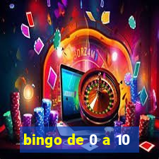 bingo de 0 a 10