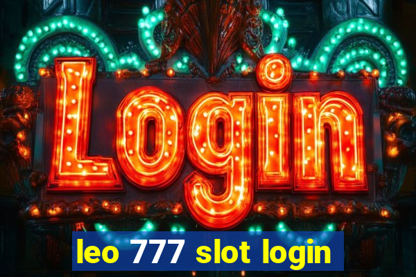 leo 777 slot login