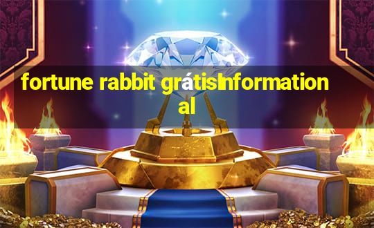 fortune rabbit grátisInformational