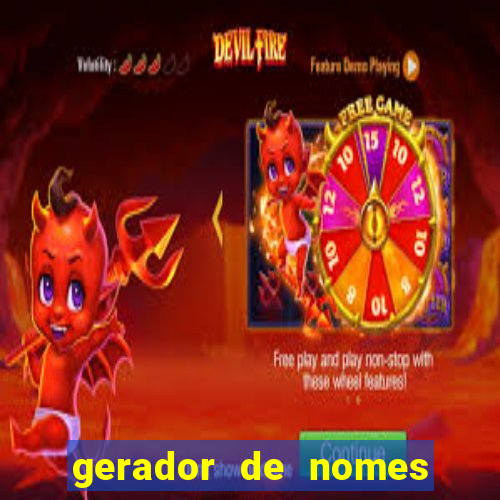 gerador de nomes para jogos