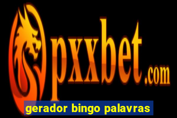 gerador bingo palavras