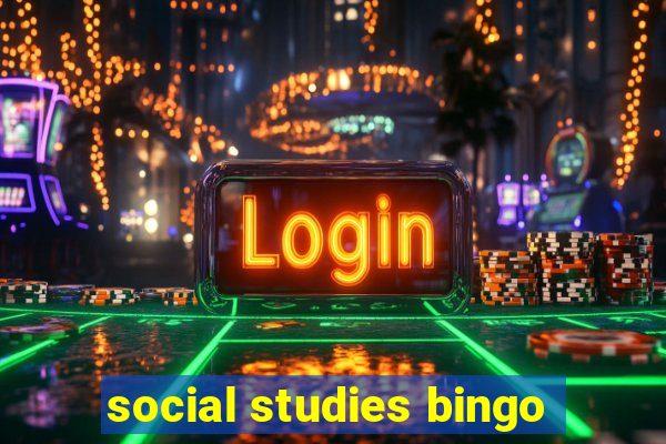 social studies bingo