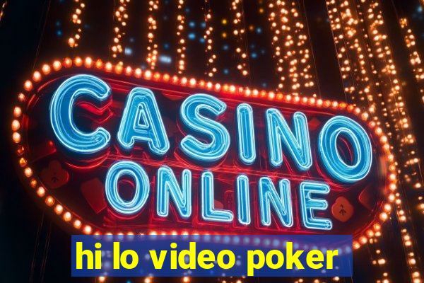 hi lo video poker