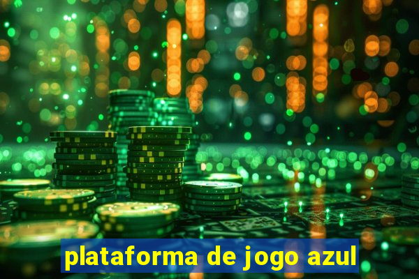 plataforma de jogo azul