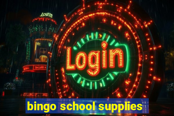 bingo school supplies