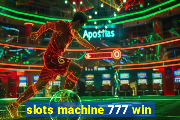 slots machine 777 win