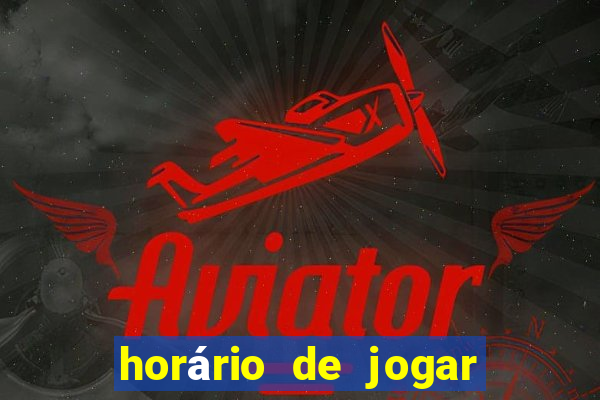 horário de jogar fortune rabbit