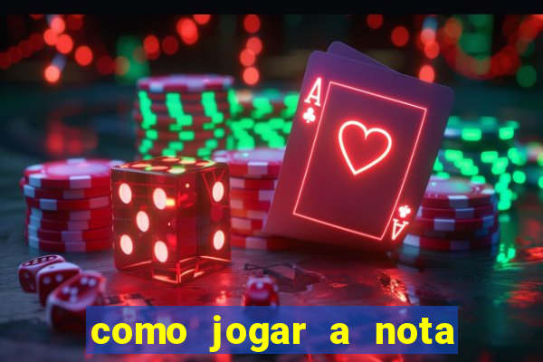 como jogar a nota do enem