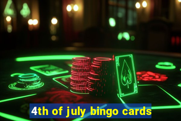 4th of july bingo cards