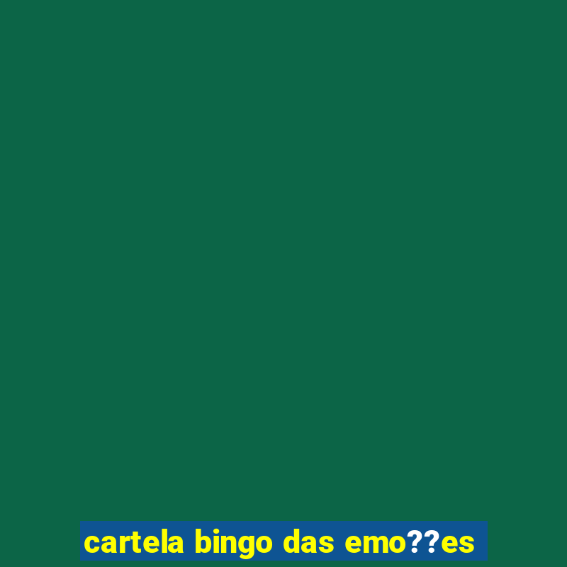 cartela bingo das emo??es