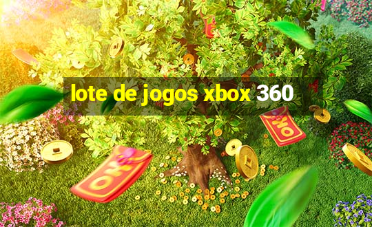 lote de jogos xbox 360