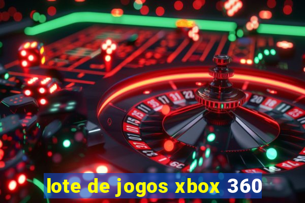 lote de jogos xbox 360