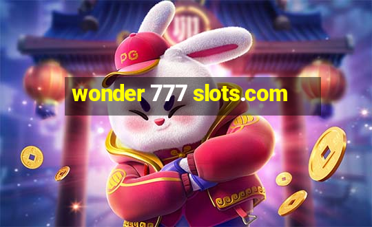 wonder 777 slots.com