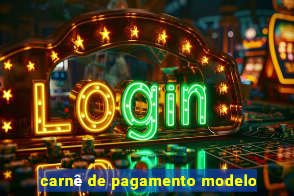 carnê de pagamento modelo