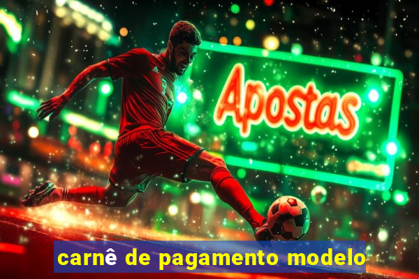 carnê de pagamento modelo