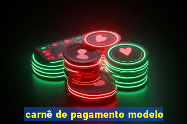 carnê de pagamento modelo