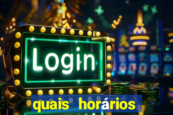 quais horários para jogar fortune tiger